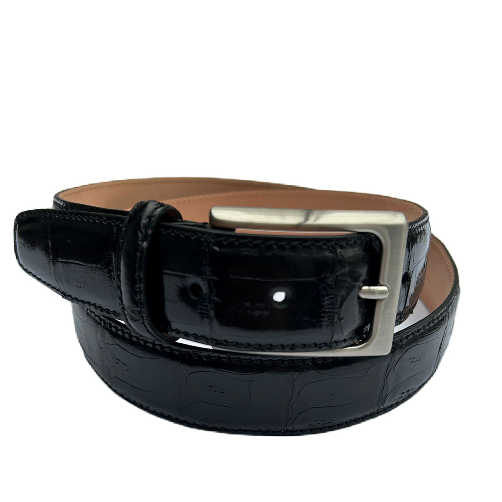 KROKODILLE BÆLTE Sort klassisk